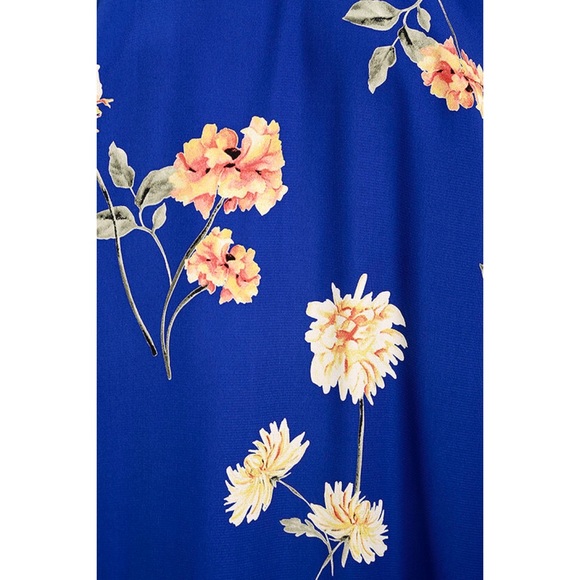 🌸 “Flower Power” Halter Bow Tie Print Swing Dress - Picture 6 of 16